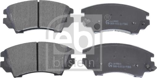 Febi Bilstein 16892 - Brake Pad Set, disc brake www.autospares.lv