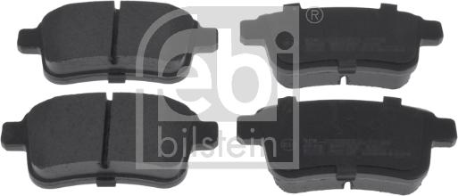 Febi Bilstein 16897 - Brake Pad Set, disc brake www.autospares.lv