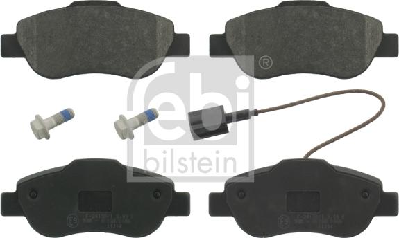 Febi Bilstein 16841 - Тормозные колодки, дисковые, комплект www.autospares.lv