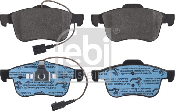 Febi Bilstein 16847 - Brake Pad Set, disc brake www.autospares.lv