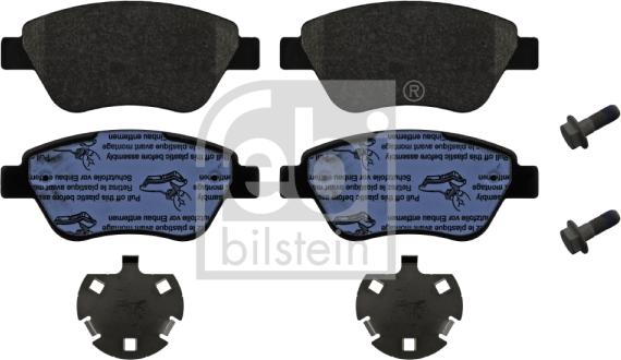 Febi Bilstein 16859 - Brake Pad Set, disc brake www.autospares.lv