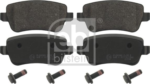 Febi Bilstein 16852 - Тормозные колодки, дисковые, комплект www.autospares.lv