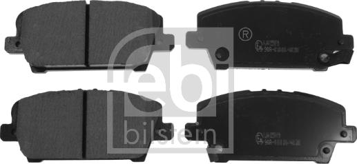 Febi Bilstein 16802 - Brake Pad Set, disc brake www.autospares.lv