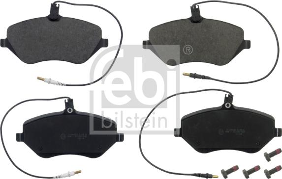 Febi Bilstein 16829 - Brake Pad Set, disc brake www.autospares.lv