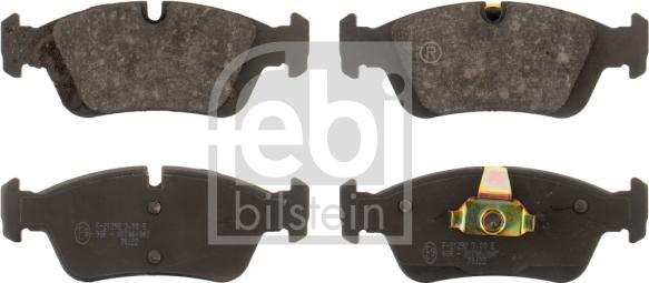 Febi Bilstein 16343 - Тормозные колодки, дисковые, комплект www.autospares.lv