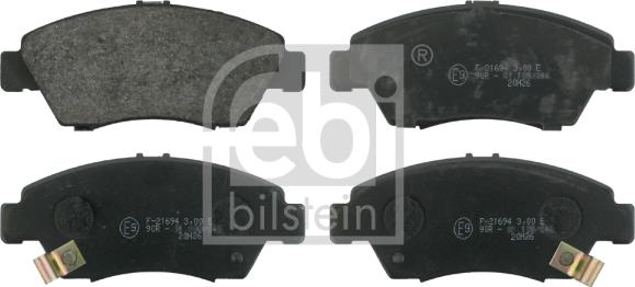 Febi Bilstein 16305 - Brake Pad Set, disc brake www.autospares.lv