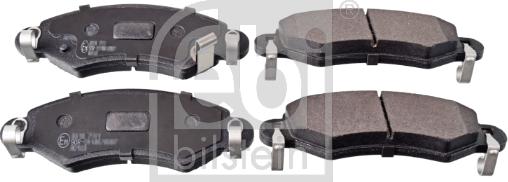 Febi Bilstein 16387 - Brake Pad Set, disc brake www.autospares.lv