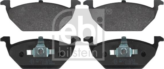 Febi Bilstein 16328 - Brake Pad Set, disc brake www.autospares.lv