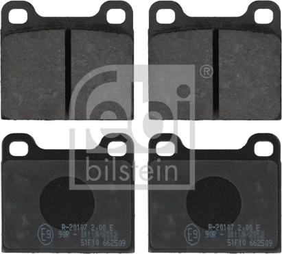 Febi Bilstein 16290 - Brake Pad Set, disc brake www.autospares.lv