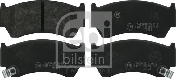 Febi Bilstein 16267 - Brake Pad Set, disc brake www.autospares.lv