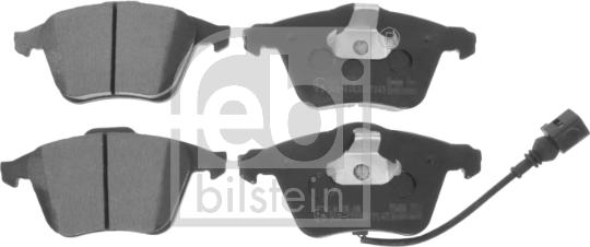 Febi Bilstein 16796 - Тормозные колодки, дисковые, комплект www.autospares.lv