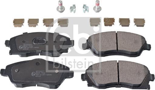 Febi Bilstein 16748 - Brake Pad Set, disc brake www.autospares.lv