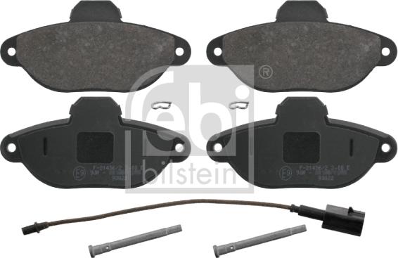 Febi Bilstein 16754 - Brake Pad Set, disc brake www.autospares.lv