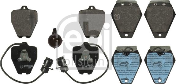 Febi Bilstein 16762 - Brake Pad Set, disc brake www.autospares.lv