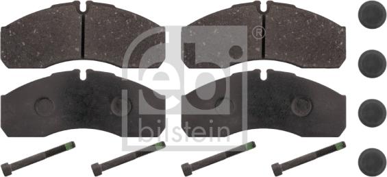 Febi Bilstein 16706 - Brake Pad Set, disc brake www.autospares.lv