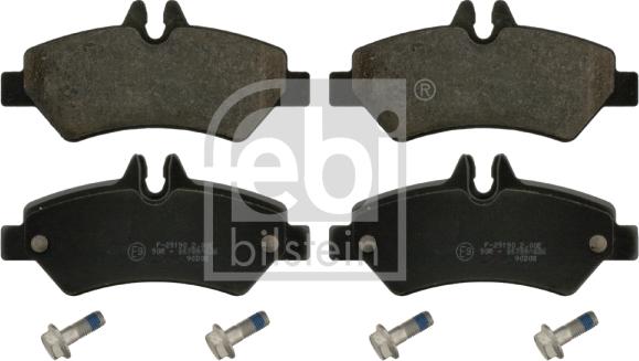 Febi Bilstein 16735 - Bremžu uzliku kompl., Disku bremzes www.autospares.lv