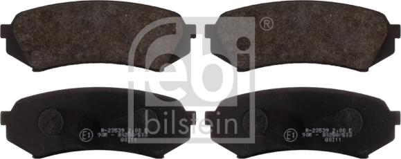 Febi Bilstein 16731 - Brake Pad Set, disc brake www.autospares.lv