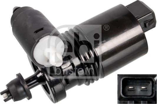 Febi Bilstein 109274 - Ūdenssūknis, Stiklu tīrīšanas sistēma www.autospares.lv