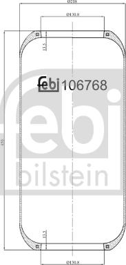 Febi Bilstein 106768 - Pneimoatsperes spilvens, Pneimopiekare www.autospares.lv