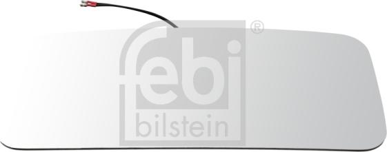 Febi Bilstein 100885 - Spoguļstikls, Ārējais atpakaļskata spogulis www.autospares.lv