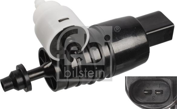 Febi Bilstein 107463 - Ūdenssūknis, Stiklu tīrīšanas sistēma autospares.lv