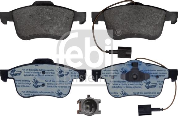 Febi Bilstein 116104 - Brake Pad Set, disc brake www.autospares.lv