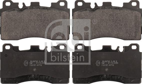 Febi Bilstein 116139 - Bremžu uzliku kompl., Disku bremzes www.autospares.lv