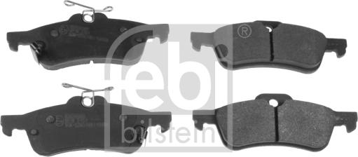 Febi Bilstein 116283 - Bremžu uzliku kompl., Disku bremzes www.autospares.lv