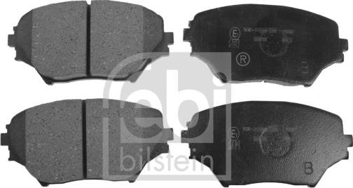 Febi Bilstein 116273 - Brake Pad Set, disc brake www.autospares.lv