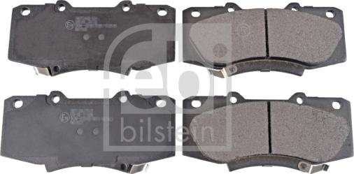 Febi Bilstein 116272 - Bremžu uzliku kompl., Disku bremzes www.autospares.lv