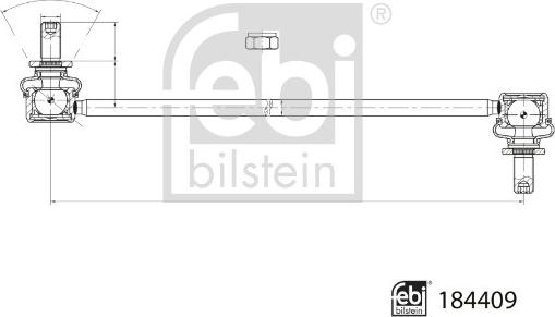 Febi Bilstein 184409 - Stiepnis / Atsaite, Stabilizators www.autospares.lv