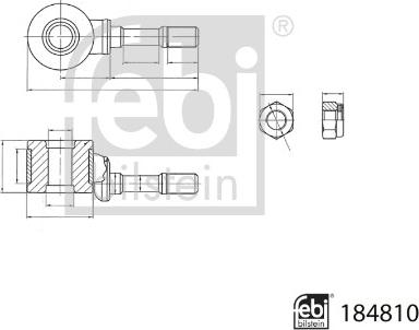 Febi Bilstein 184810 - Stiepnis / Atsaite, Stabilizators autospares.lv