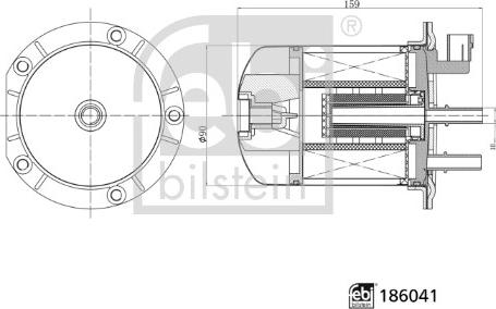 Febi Bilstein 186041 - Degvielas filtrs autospares.lv