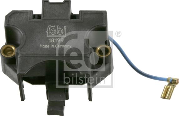 Febi Bilstein 18199 - Voltage regulator, alternator www.autospares.lv