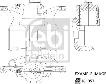 Febi Bilstein 181957 - Тормозной суппорт www.autospares.lv