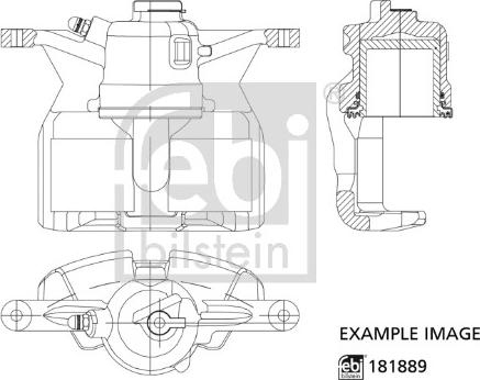 Febi Bilstein 181889 - Тормозной суппорт www.autospares.lv