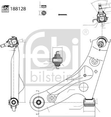 Febi Bilstein 188128 - Track Control Arm www.autospares.lv