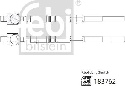 Febi Bilstein 183762 - Aksiālais šarnīrs, Stūres šķērsstiepnis www.autospares.lv