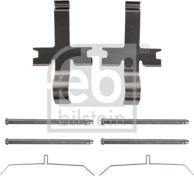 Febi Bilstein 182541 - Piederumu komplekts, Disku bremžu uzlikas www.autospares.lv