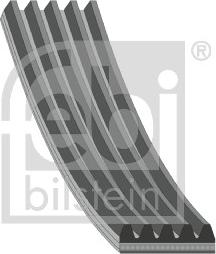 Febi Bilstein 182135 - Поликлиновой ремень www.autospares.lv