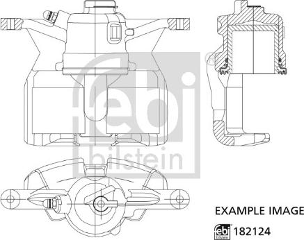 Febi Bilstein 182124 - Bremžu suports www.autospares.lv