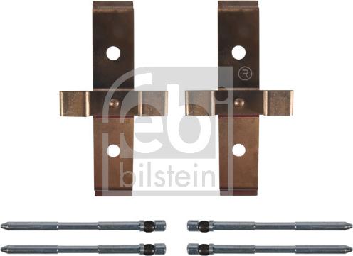 Febi Bilstein 182345 - Piederumu komplekts, Disku bremžu uzlikas www.autospares.lv