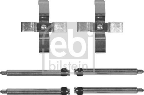 Febi Bilstein 182355 - Piederumu komplekts, Disku bremžu uzlikas www.autospares.lv