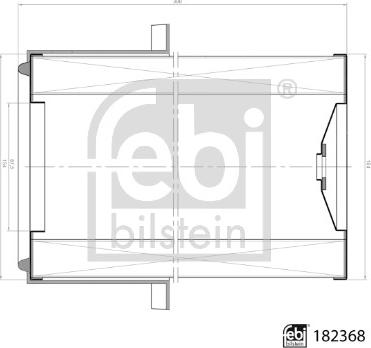 Febi Bilstein 182368 - Gaisa filtrs www.autospares.lv