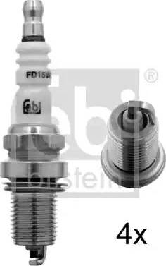 Febi Bilstein 13414 - Свеча зажигания www.autospares.lv