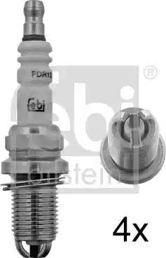 Febi Bilstein 13502 - Свеча зажигания www.autospares.lv