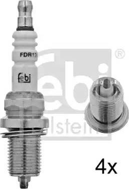 Febi Bilstein 13517 - Свеча зажигания www.autospares.lv