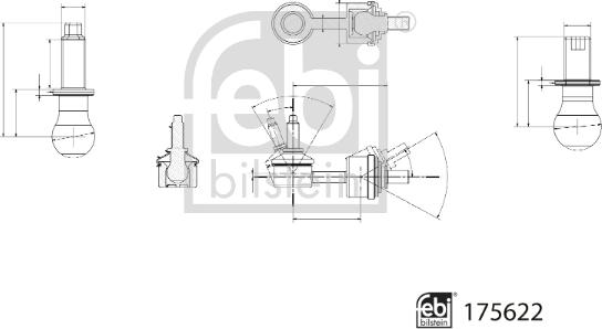 Febi Bilstein 175622 - Stiepnis / Atsaite, Stabilizators www.autospares.lv