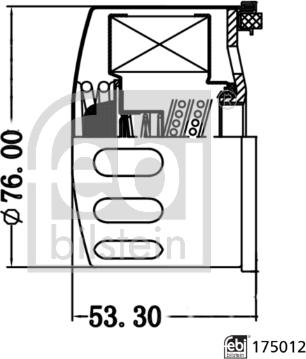 Febi Bilstein 175012 - Eļļas filtrs www.autospares.lv