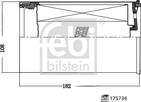 Febi Bilstein 175734 - Degvielas filtrs www.autospares.lv